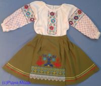 Комплект із сорочки та спіднички  ТМСД-012 “Веснянка”